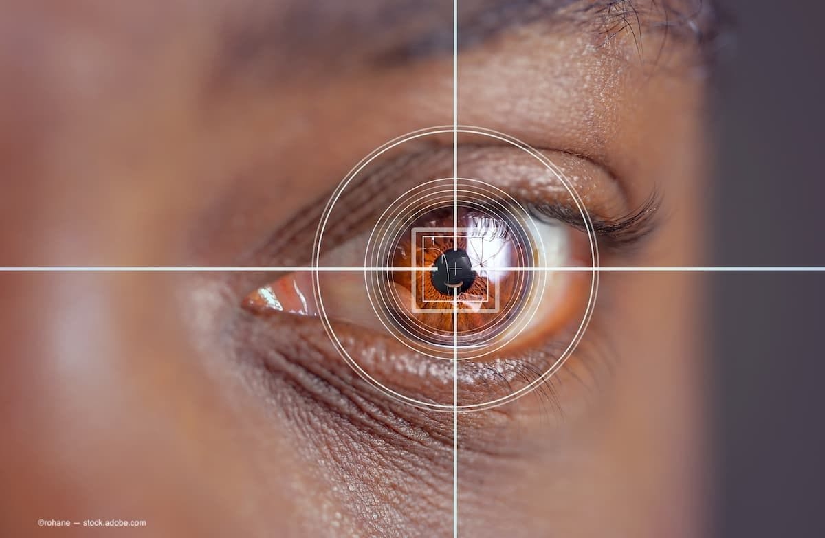 A woman getting here eye scanned in a close up image (Image Credit: AdobeStock/rohane)