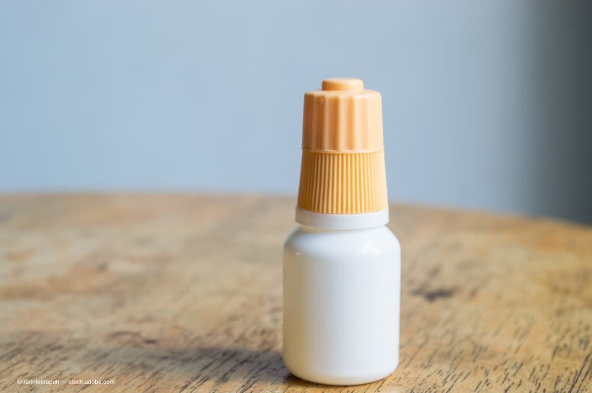 An image of a preservative free eye drop bottle. (Image Credit: AdobeStock/rarinleerapun)