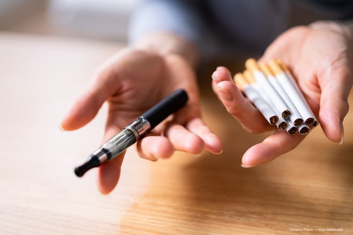 Combined use of e-cigarettes and cigarettes causes severe and frequent ocular symptoms in adolescents and young adults