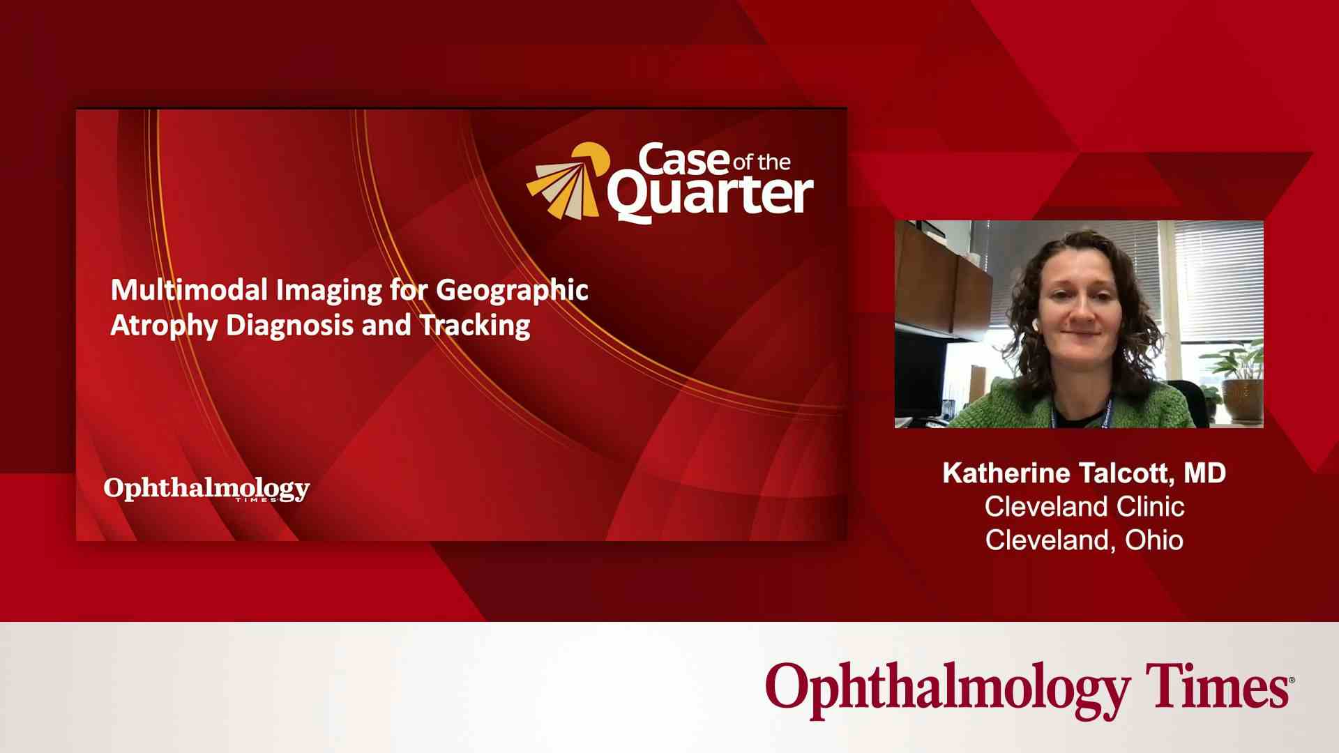 Katherine Talcott, MD, presenting slides
