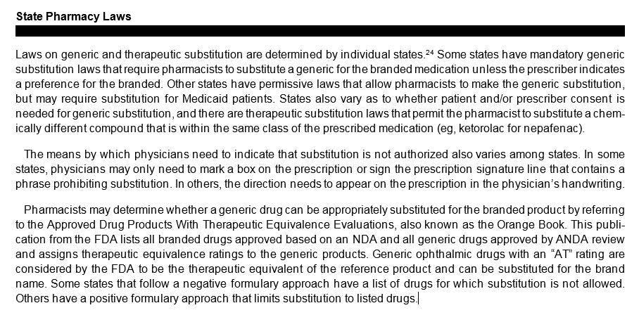 Sidebar 2: State Pharmacy Laws