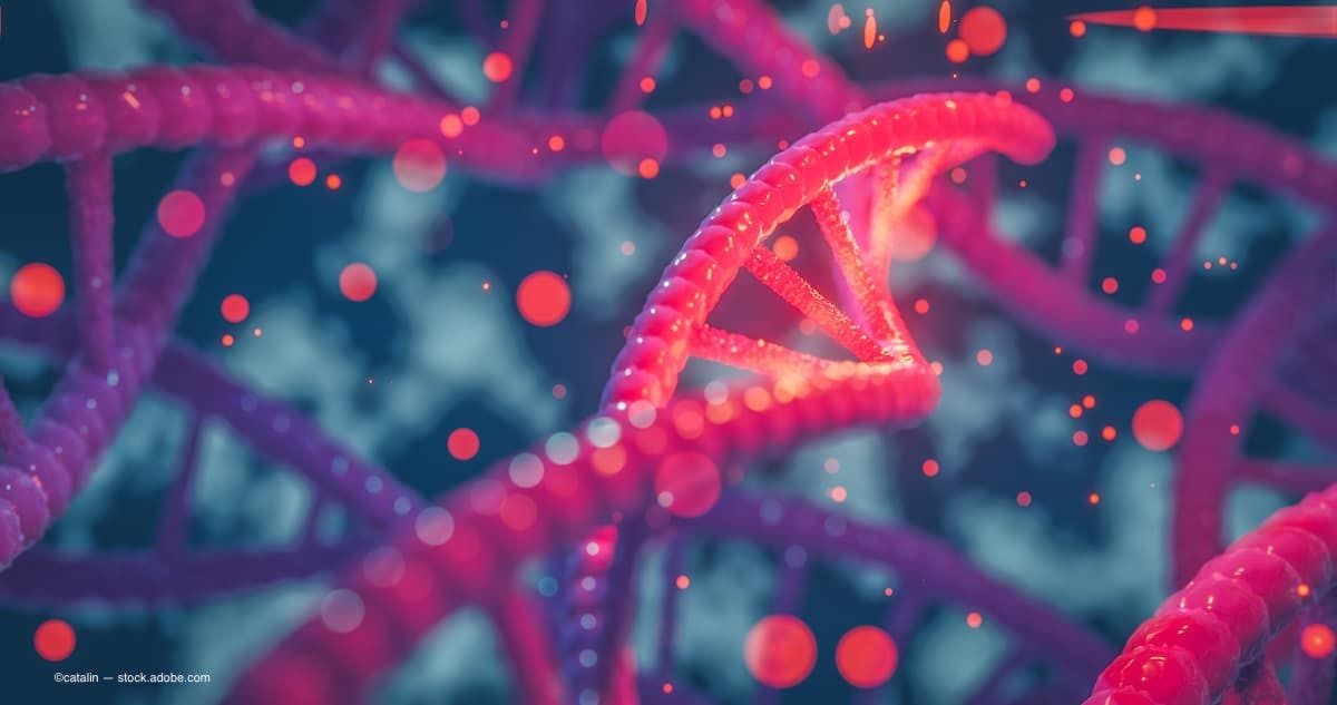 A 3d image of DNA in the human body. (Image Credit: AdobeStock/catalin)