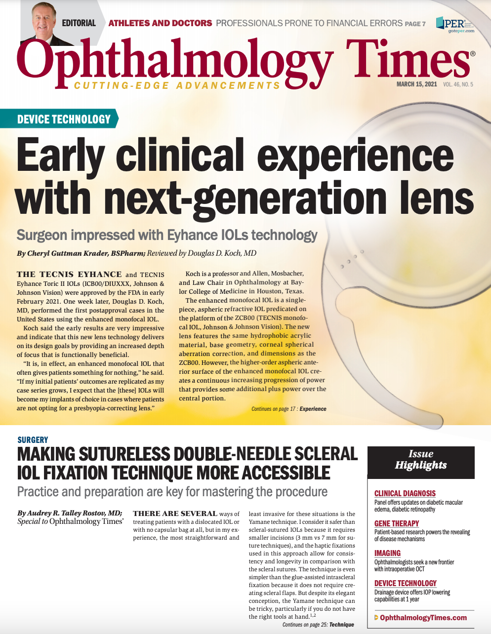 Ophthalmology Times: March 15, 2021