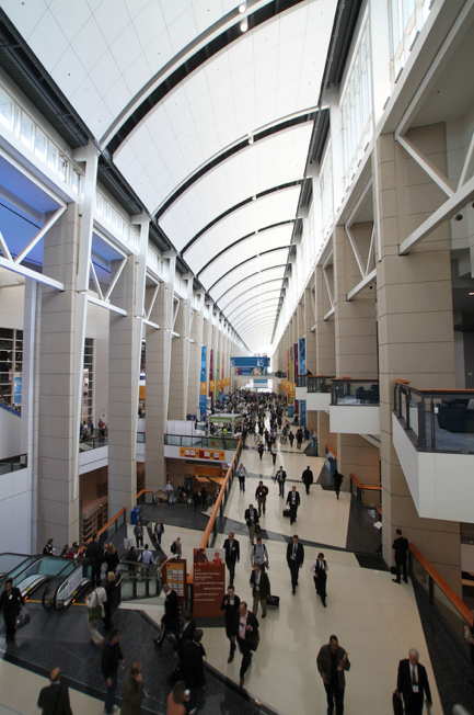 The grand concourse at McCormick Place, the site of the American Academy of Ophthalmology's 2022 annual meeting. (Image courtesy of McCormick Place)