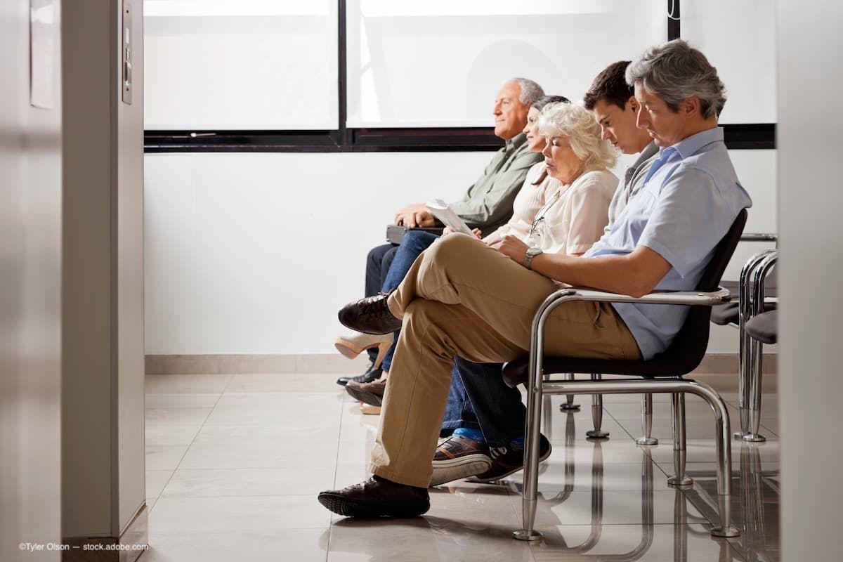 patients waiting in a doctor's waiting room. (Image Credit: AdobeStock/Tyler Olson)