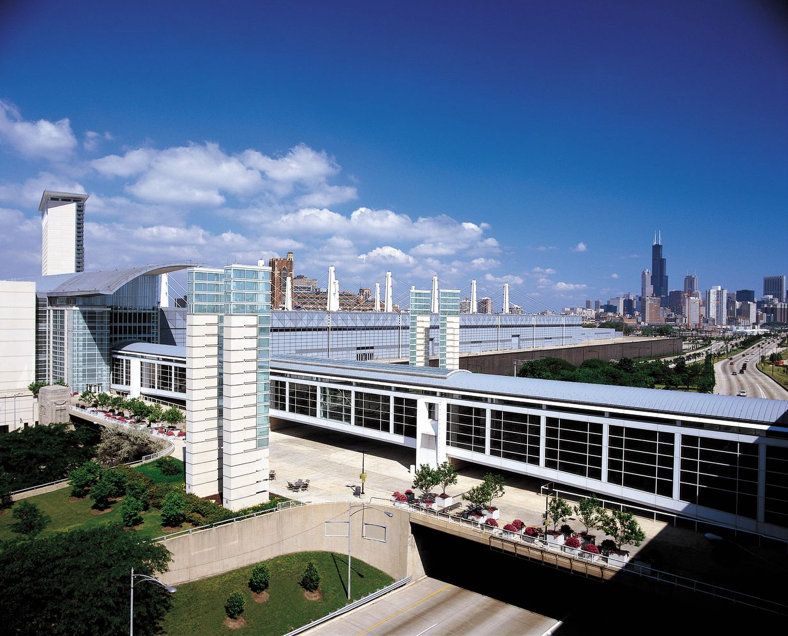 The American Academy of Ophthalmology is holding its annual meeting at McCormick Place in Chicago. The center's North Building is shown. (Image courtesy of McCormick Place)
