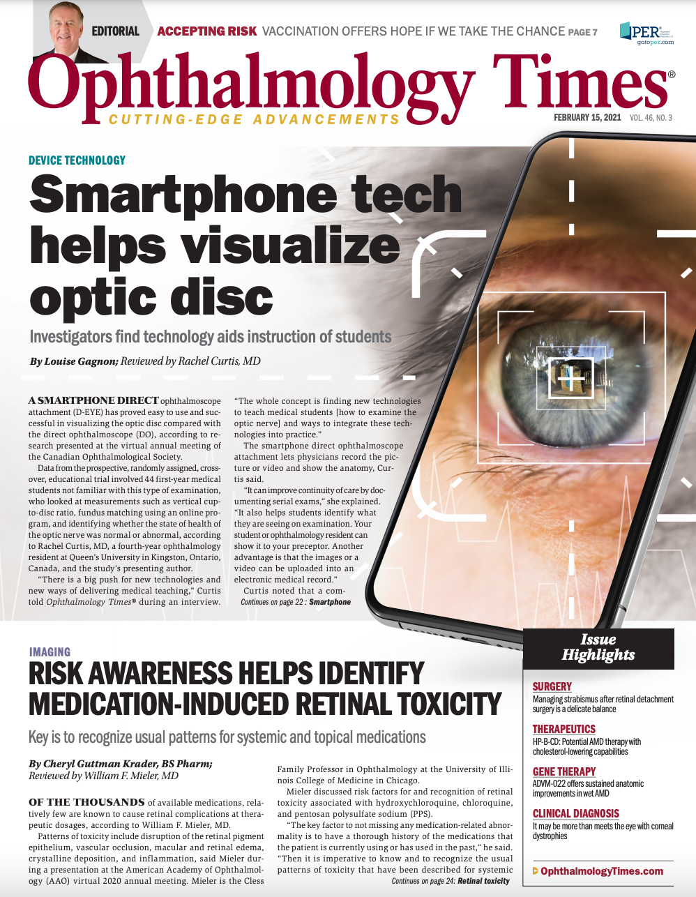 Ophthalmology Times: February 15, 2021