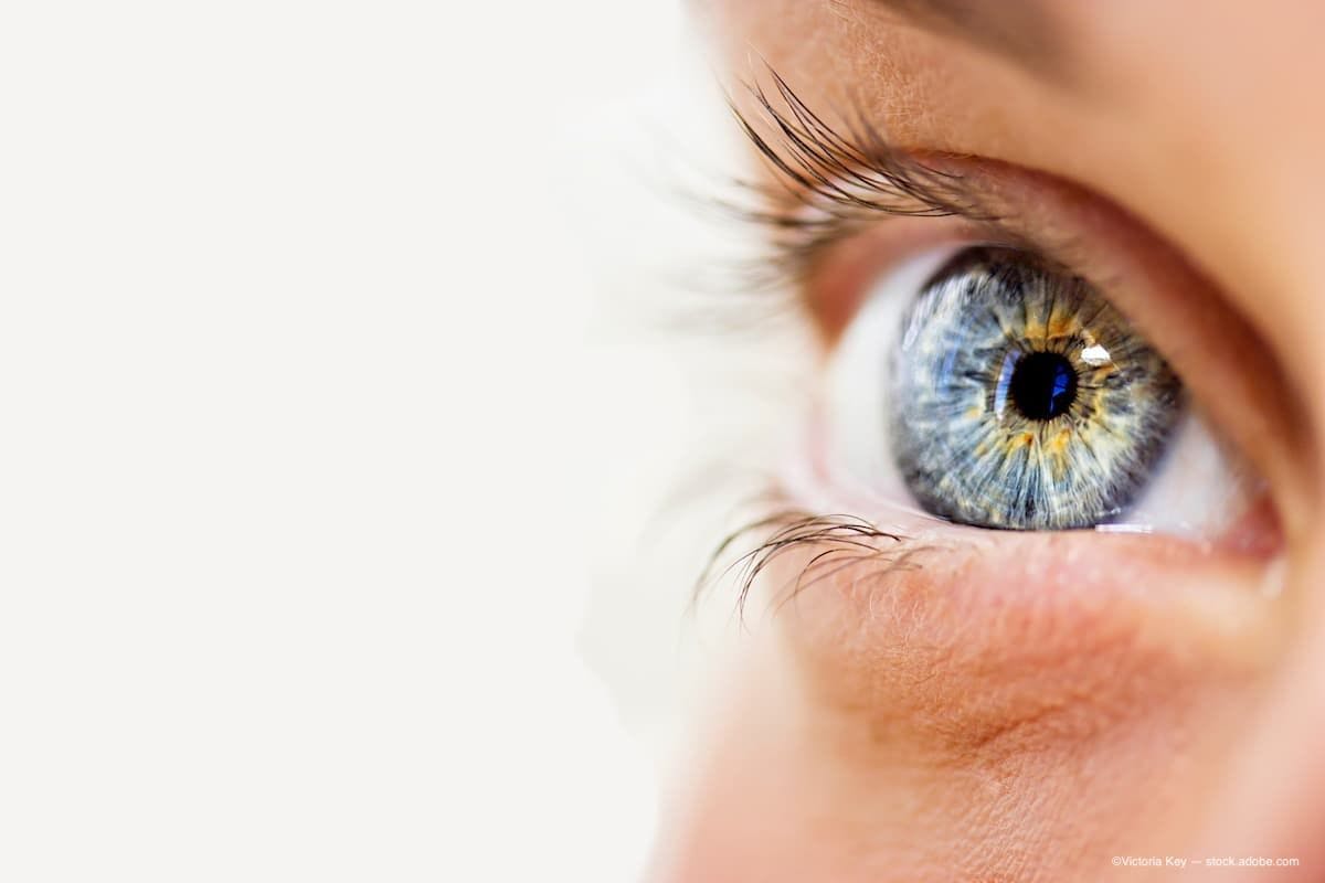 an up close image of a bright blue eye. (Image Credit: AdobeStock/Victoria Key)