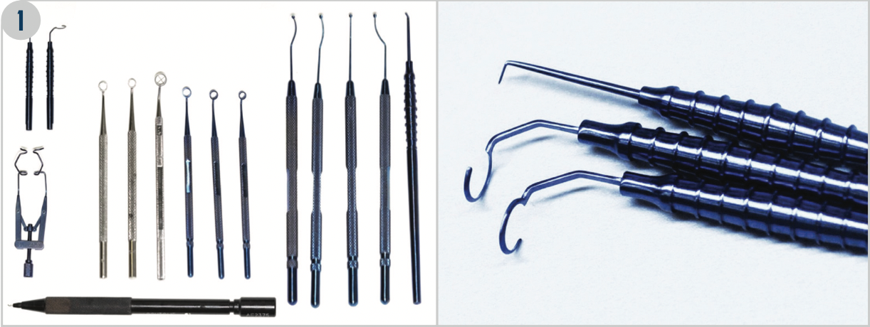 FIGURE 1. Instruments Used in Keratopigmentation