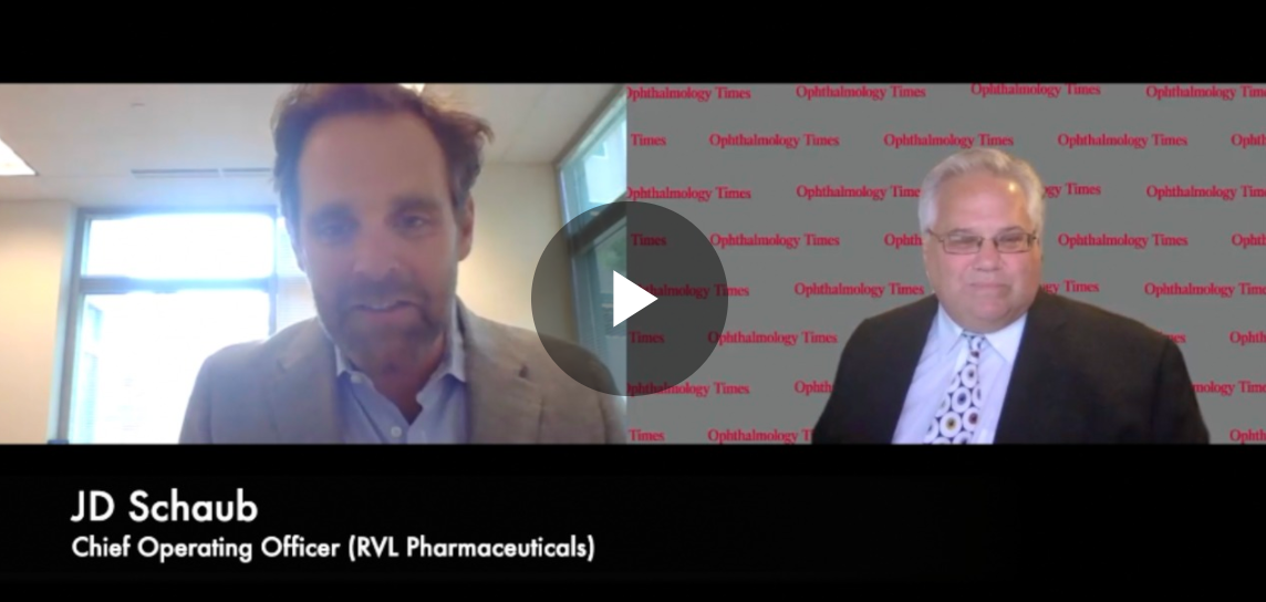 JD Schaub, chief operating officer at RVL Pharmaceuticals, shares what lingers on his mind in the ophthalmic field at the end of the day.