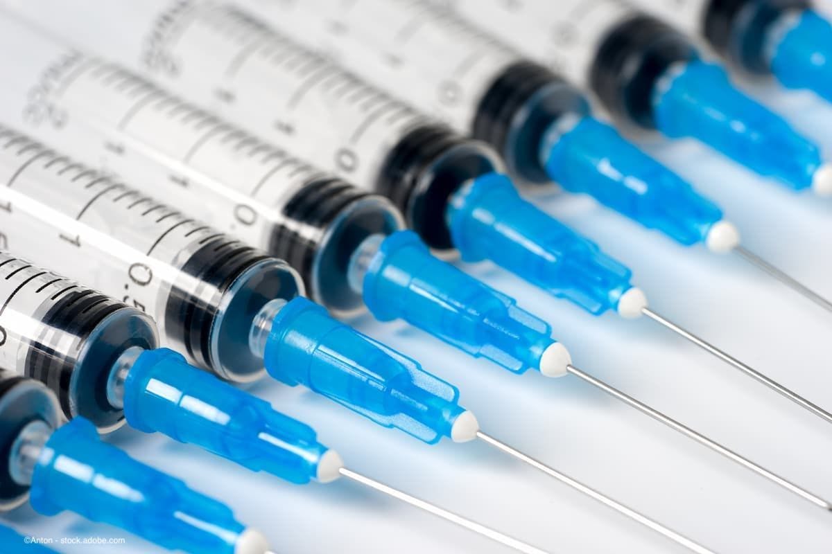 An image of multiple syringes sitting in a row (Image Credit: Adobe Stock/Anton)