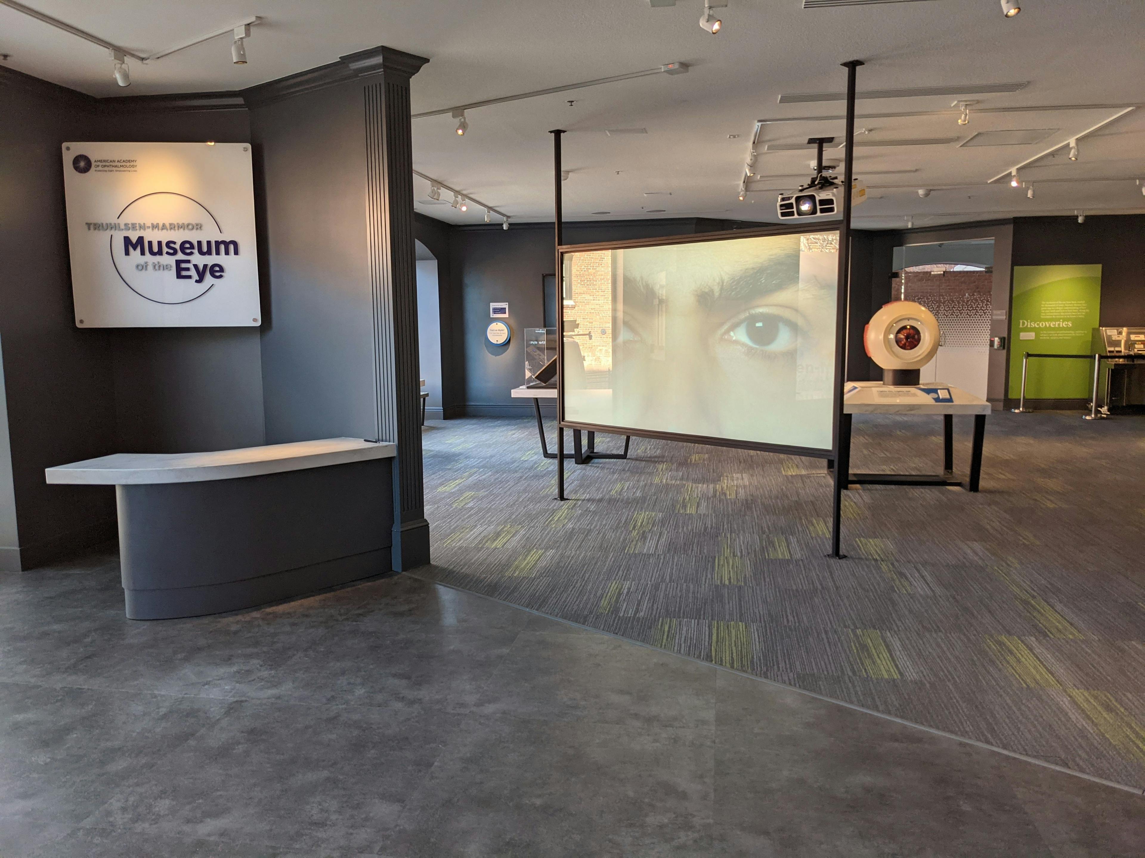 Visitors can check out a number of displays at the Museum of the Eye.
