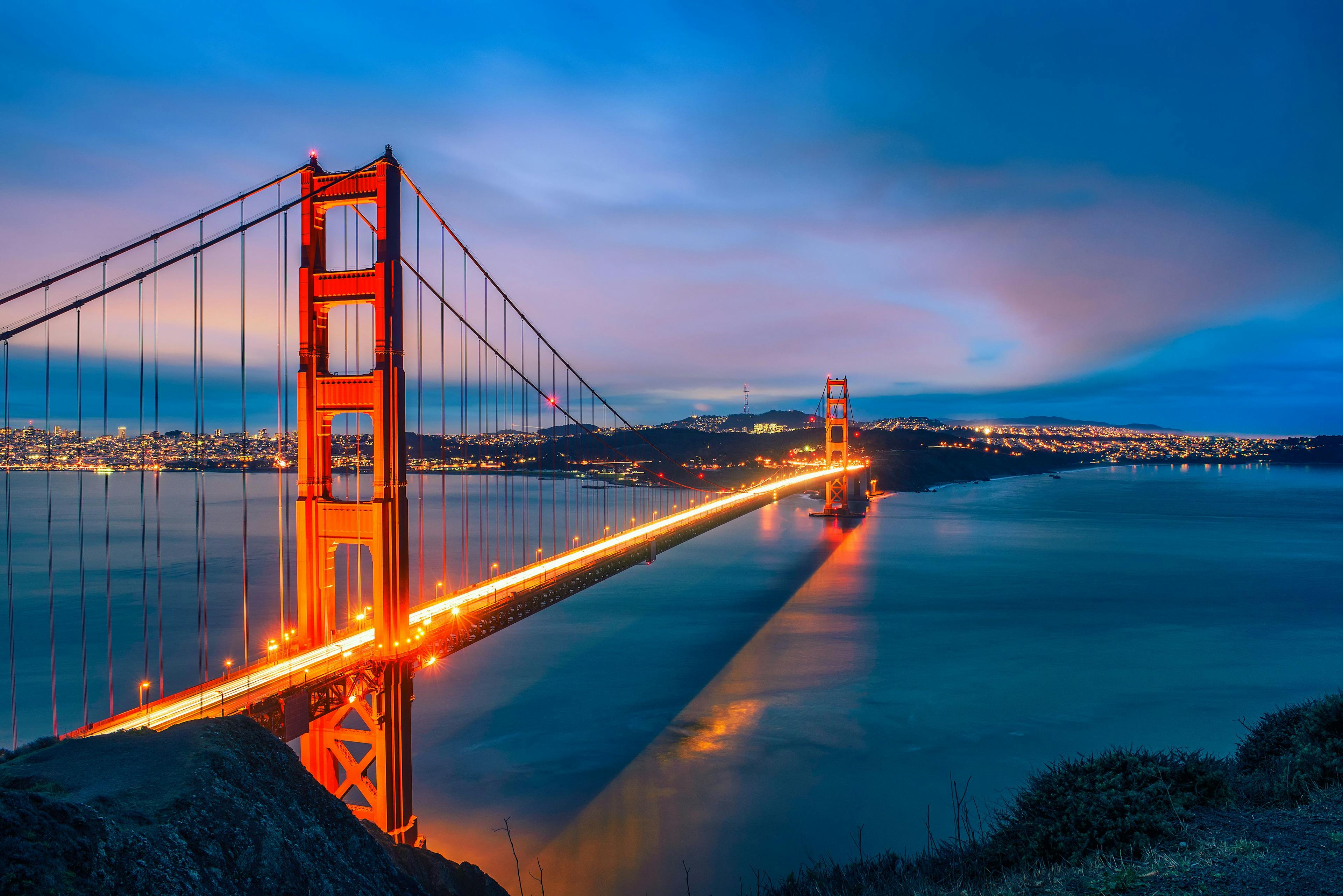 A photo of the Golden Gate bridge