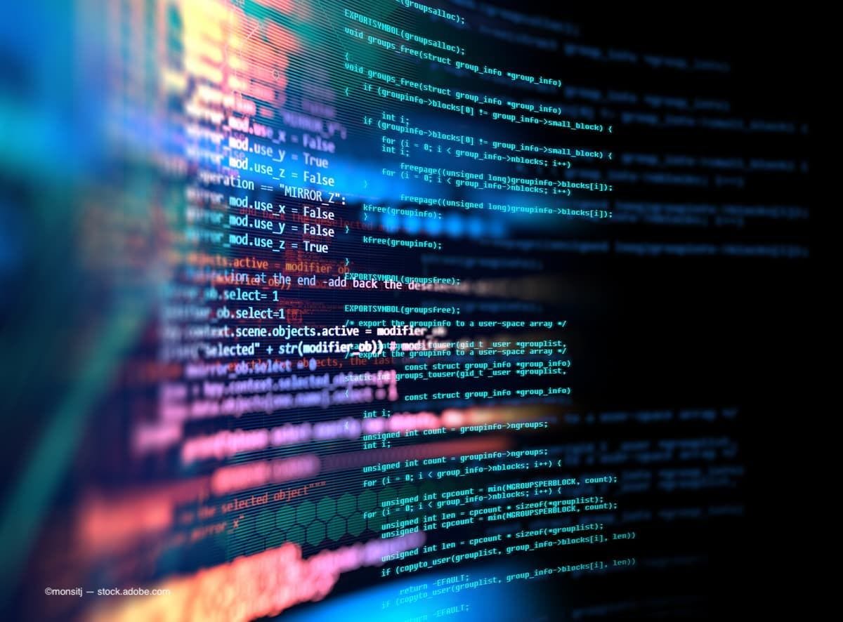 an image of programming code on a screen. (Image Credit: AdobeStock/monsitj)